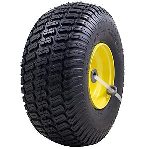 $39.99: MARASTAR 21426 15x6.00-6 Tire and Wheel Assembly, Replacement Front Tire for John Deere 100 and 300 Series Riding Lawn Mowers