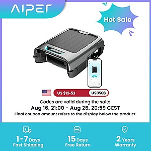 Cert. Refurb: AIPER EcoSurfer S2 Solar Pool Skimmer Robot 24/7 Cleaning App Control $189 + Free Shipping $189.3