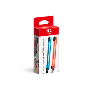 Official Nintendo Joy-Con 2 Straps (Light Blue/Red) $10 + Free S&H w/ Walmart+ or on $35+