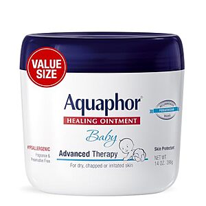 [SnS, AC] $9.09* | 14-Oz Aquaphor Baby Healing Ointment Advanced Therapy Skin Protectant at Amazon