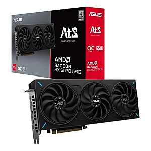 ASUS ATS Radeon RX 9070 GRE OC 12GB GDDR6 Gaming Graphics Card $529.99 + Free Shipping