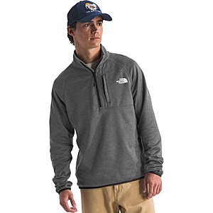 The North Face Men's Canyonlands 1/2-Zip Pullover Fleece Jacket (TNF Medium Grey Heather, Sizes: S-L) $36 + Free Shipping $69+