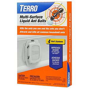 Terro 4-Pack Multi-Surface Liquid Ant Bait Stations $3.83 + Free Shipping w/ Prime or on $35+