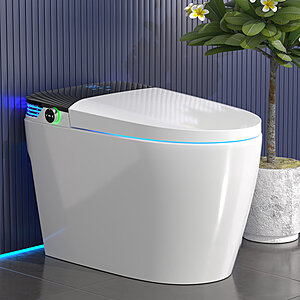 BCANHOME Smart Toilet with Tankless Bidet Wash, Auto Open Lid, 1.28 Gallons Auto Dual Flush, Heat Seat, Warm Wash/Dryer $459.99