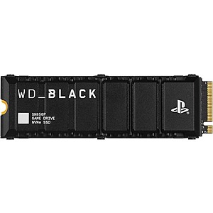 WD BLACK 1TB SN850P NVMe M.2 SSD (up to 7,300MB/s, with heatsink) WDBBYV0010BNC-WRSN $180
