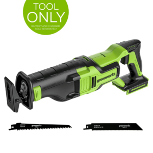 Greenworks 24V Brushless Reciprocating Saw, Battery Not Included 3601302AZ $44.99