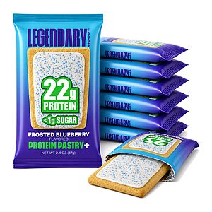 Legendary Foods High Protein Pastry, Blueberry, Low Carb/Low Sugar Snack