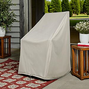 Shine Company 4361 Weatherproof Outdoor Rocking Chair Cover, 100% Woven Polyester, Elastic Cord with Toggle, various colors, from $19.22
