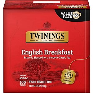[SnS, AC] $7.43 | 100-Count Twinings Tea Individually Wrapped Bags at Amazon