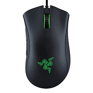 Razer DeathAdder Essential Ergonomic Wired Gaming Mouse, Black $19.99