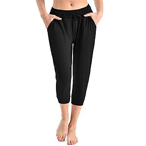 Amazon – Walifrey Women's Cropped Jogger Capri Pants w/ Pockets - $5.49 w/ Code