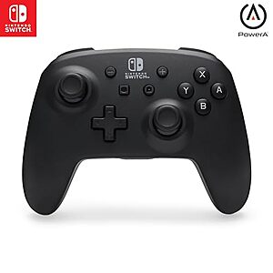 [Resale, AC] $18 | PowerA Wireless Controller - Nintendo Switch/Switch Lite/Switch-OLED Model, Nintendo Switch 2, Jet Black (Used - Like New) at Amazon
