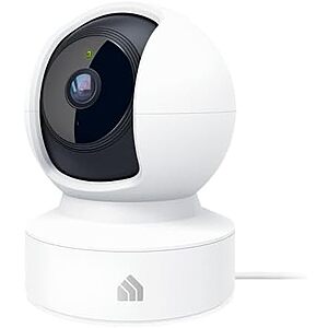 [Resale, AC] $13.86 | Kasa 2K+ Indoor Pan/Tilt Wired Security Camera, Baby & Pet Monitor, KC410S (Used - Like New) at Amazon