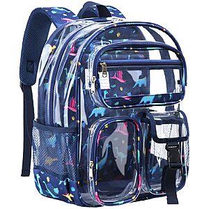Amazon – Vorspack 15-Inch Clear Backpack for Kids, Blue - $12.99 Deal