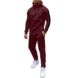 2-Piece COOFANDY Men's Full Zip Hoodie Casual Tracksuit from $14.18 + Free Shipping w/ Prime or on $35+