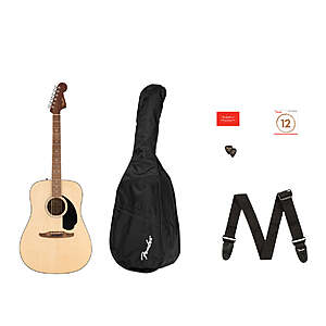 Fender California Standard Dreadnought Guitar + Gig Bag + Pickups and Extra Strings $154 + Free S/H
