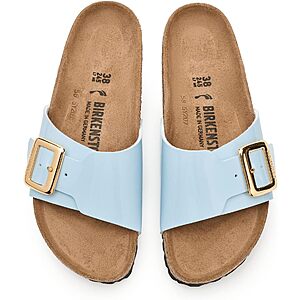 Birkenstock Women's Catalina Luxe Buckle Sandals (Baby Blue) $55.77 + Free Shipping