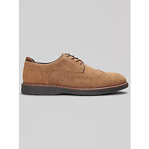 Joseph Abboud Hybrid Wingtip Suede Oxfords (Tan) $24.99 + Free Shipping