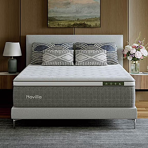 Novilla Vela 12 inch Cooling Gel Hybrid Mattress, CertiPUR-US - Full - $160.60 | Queen - $180.58 @ Walmart