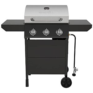 Nexgrill Propane 3 Burner Gas Grill, Side Tables with Stainless Steel Lid, $159.98, Amazon
