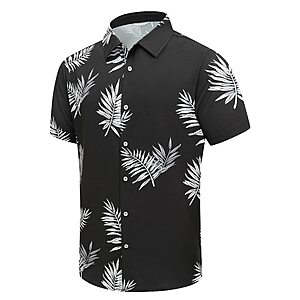 SheLucki Men's Button-Down Hawaiian Shirt (S-6XL, Various Designs) from $7.49 + Free Shipping w/ Prime or on $35+