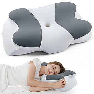 DONAMA Ergonomic Cervical Memory Foam Pillow w/ Cooling Washable Cover (Select Colors) $14.99 + Free Shipping w/ Prime or on $35+