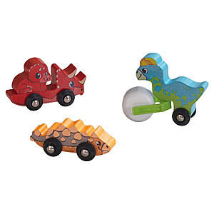 KidKraft Adventure Tracks Dino World Prehistoric Pals Wooden Train Track Vehicle Set $7 + Free Shipping w/ Walmart+ or on $35+