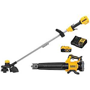 DeWalt 20V MAX DCKO215M1 13 in. 20 V Battery Blower/Trimmer Kit ( 4 Ah Battery & Charger) $199