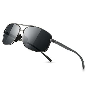 SUNGAIT Ultra Lightweight Rectangular UV400 Polarized Sunglasses (3 colors) from $6.39 + Free Shipping w/ Prime or on $35+