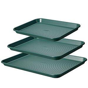 3-Piece CAROTE Nonstick Cookie Baking Sheet (Deep Olive Green or Blue & Grey) $19.97 + Free Shipping w/ Prime or on $35+