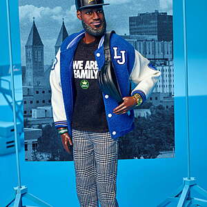 Barbie Signature LeBron James Kenbassadors Doll Collectible with Varsity Jacket Outfit & Accessories $33.98