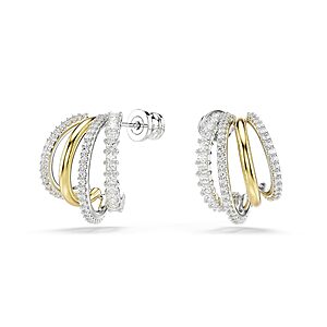 Swarovski Hyperbola Mini Hoop Earrings w/ Mixed Cuts & Clear Crystal $58.49 + Free Shipping
