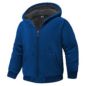 JACKETOWN Boys Sherpa-Lined Fleece Jacket $14.99