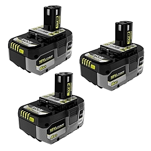 ONE+ HP 18V HIGH PERFORMANCE Lithium-Ion 6.0 Ah Battery (2-Pack) w/ ONE+ 18V 4.0 Ah Lithium-Ion HIGH PERFORMANCE Battery