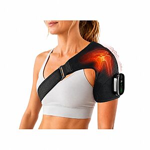 Amazon - Shoulder Massager for Pain Relief with Heat, Cordless Heated Shoulder Wrap, Shoulder Heating Pad with Vibration Massage - $34.99