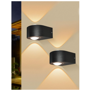 Outdoor Wall Lights 8W, 3000K 705 LM Modern Porch Light, Up Down Lights $29.99