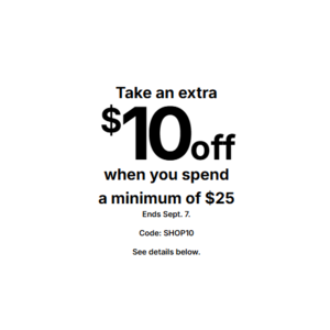 Kohls: $10 off $25 coupon code + extra 50% off clearance up to 85% + earn Kohls Cash + 15% off home