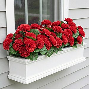 SupBri Artificia Carnations Flowers for Outdoor, UV Resistant Fake Flowers & Plants $9.99