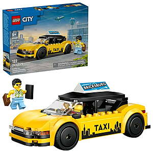 122-Pc LEGO City Yellow Taxi Car Building Toy (60487) $8.48 + Free Shipping w/ Walmart+ or on $35+