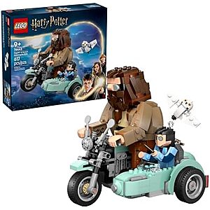 $31.99 | 617-Piece LEGO Harry Potter: Deathly Hallows - Hagrid & Harry's Motorcycle Ride (76443, 2025) at Amazon