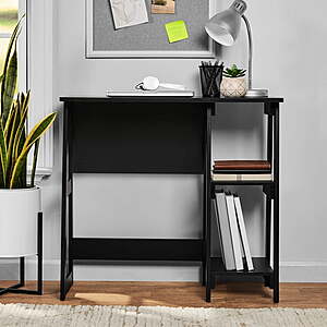 31.5" Mainstays Desk w/ 2 Open Shelves (True Black Oak) $34.97 + Free Shipping w/ Walmart+ or on $35+