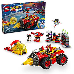590-Pc LEGO Sonic the Hedgehog: Super Sonic vs. Egg Drillster (76999) $50 + Free Shipping