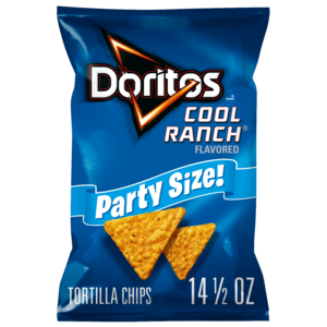 Doritos Cool Ranch Flavored Tortilla Chips, Party Size, 14.5 oz Bag + $1 Walmart Cash, $5