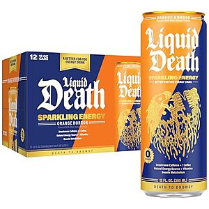 [SnS, AC] $11.69* | 12-Pk 12-oz Liquid Death Sparkling Energy Drink at Amazon