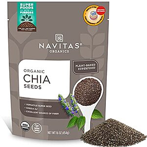 [SnS, AC] $7.54 | 16-Oz Navitas Organics Chia Seeds at Amazon