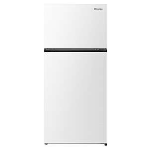 Hisense PureSpace 18.1-cu ft Counter-Depth 30-in Wide Top-Freezer Refrigerator ( White ) Garage Ready ENERGY STAR Certified, $449, Lowe's