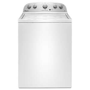 Whirlpool Deep Water Wash High Efficiency Agitator Small ( 3.5-cu ft ) Top-Load Washer ( White ), $479, Lowe's