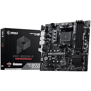 $69.99* | MSI PRO B550M-P AM4 AMD B550 Micro ATX Motherboard at Amazon