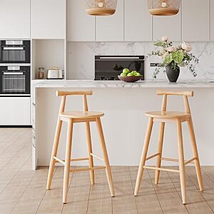 $89.97* | Christopher Knight Home Yoly Counter Height Bar Stools Set of 2, Natural at Amazon