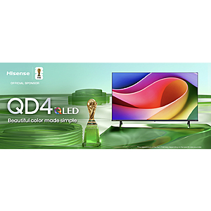 $148 FS AMAZON or Best Buy Hisense 40" Inch QD4 Series Hi-QLED FHD Smart Roku TV – Hi-QLED Color, Dolby Audio